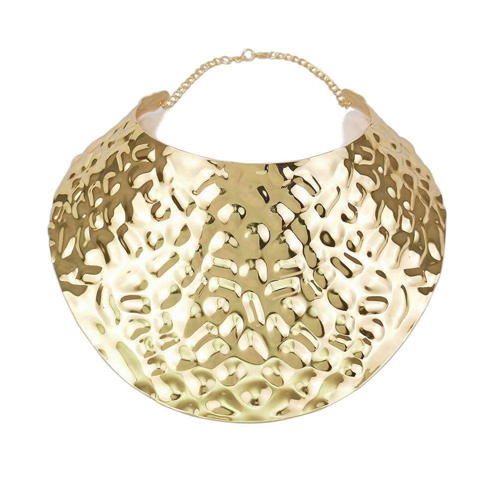Manilai áfrica instrução colares grande liga torques para mulheres grande colar gargantilha boho design steampunk jóias 2020: 4981 Gold