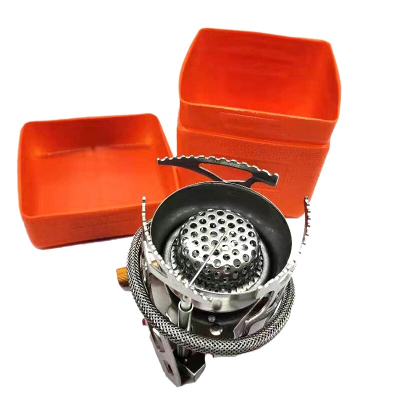 ELOS-Wind Proof Camping Herd mit Elektronische Zündung Tragbare Gasherd Picknick Herd Ultraleicht Outdoor Camping