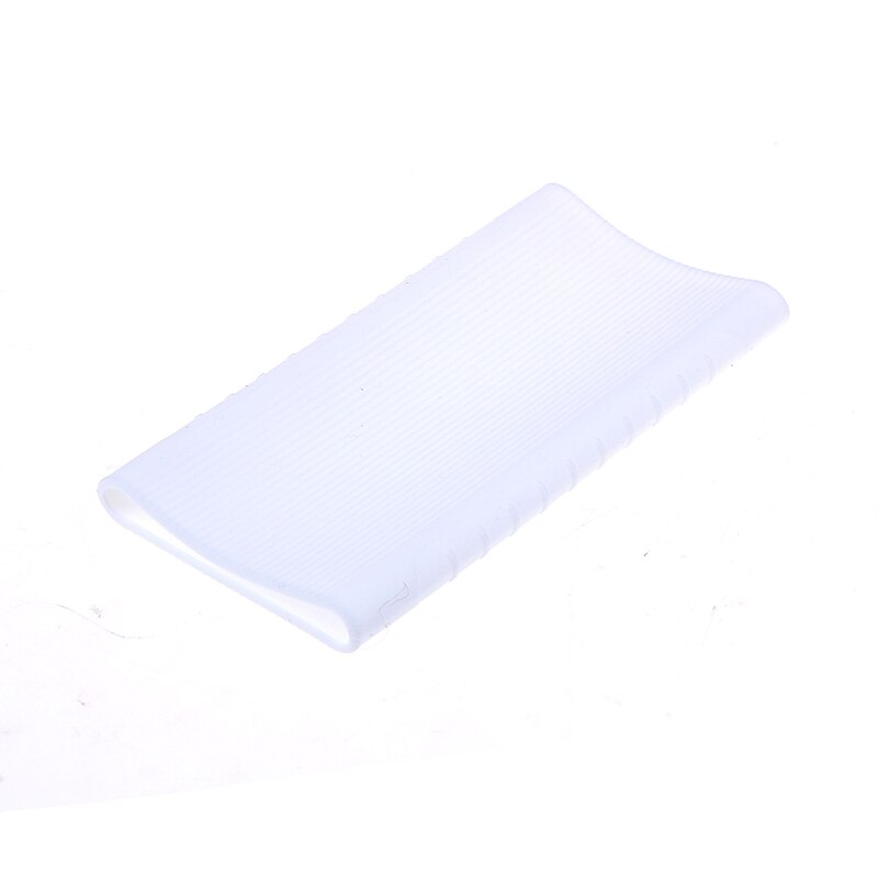 1PC Silicone Protector Case Cover for Xiaomi Power Bank 2 10000 MAh Dual USB Port Skin Shell Sleeve for Power Bank: White