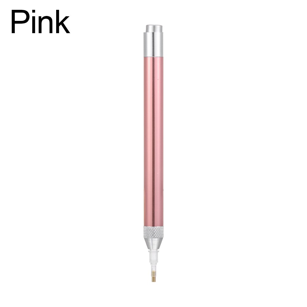 Pluma perforadora de punto de iluminación, herramienta de pintura de diamante 5D, plumas perforadoras de diamante de cristal luminoso, accesorios de costura para bordado artesanal DIY