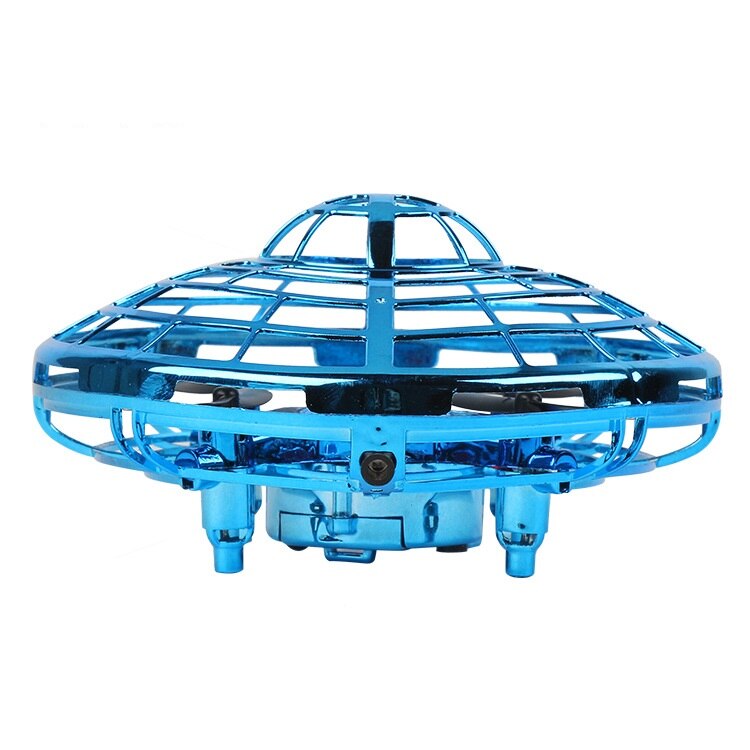 mini helikopter UFO RC warkot Infraed ręka UFO latająca piłka mini warkot zabawki zdalnie sterowane ręcznie sterowana zabawka-helikopter latać zabawki drony: niebieski