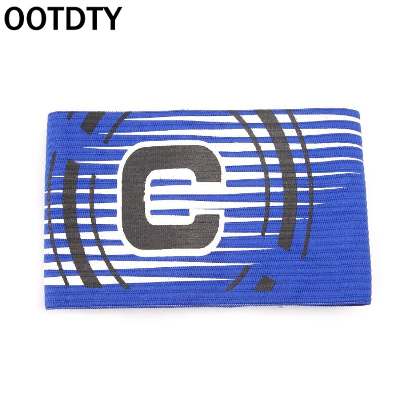 1 Pc Football Captain Armband Elastic Adjustable Arm Band Leader Soccer Competition