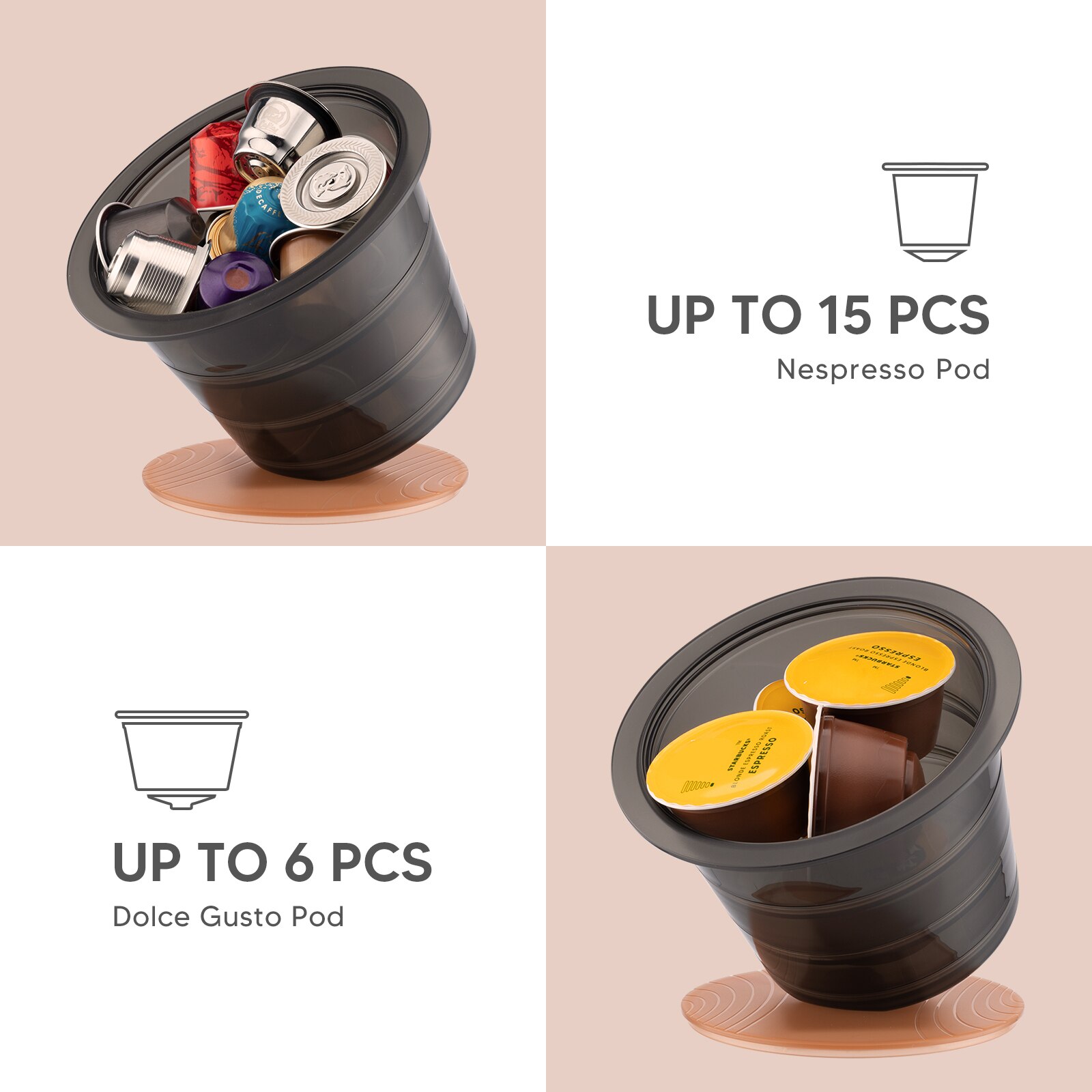 Koffie Capsule Houder Nespresso Vertuoline Dolce Gusto Pods Organizer Storage Box Container Voor Thee Tas/Suiker Zak Dispenser