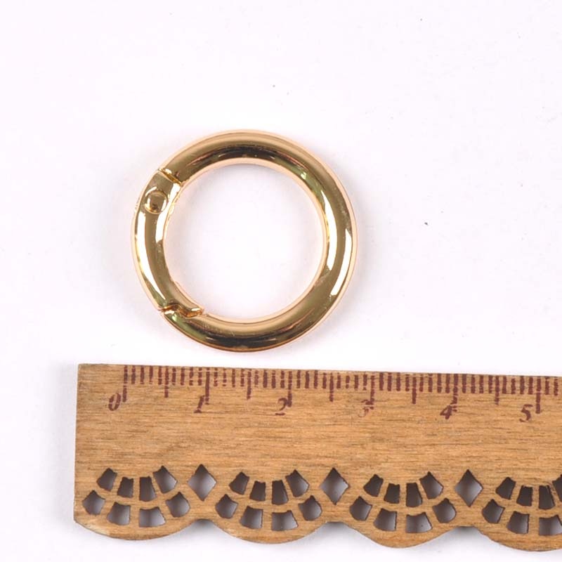 4 stuks zilver zwart goud cirkel ring verbinding tas haak diy accessoires ronde karabijnhaak schoenen riem veer sleutelhanger gespen  c2152