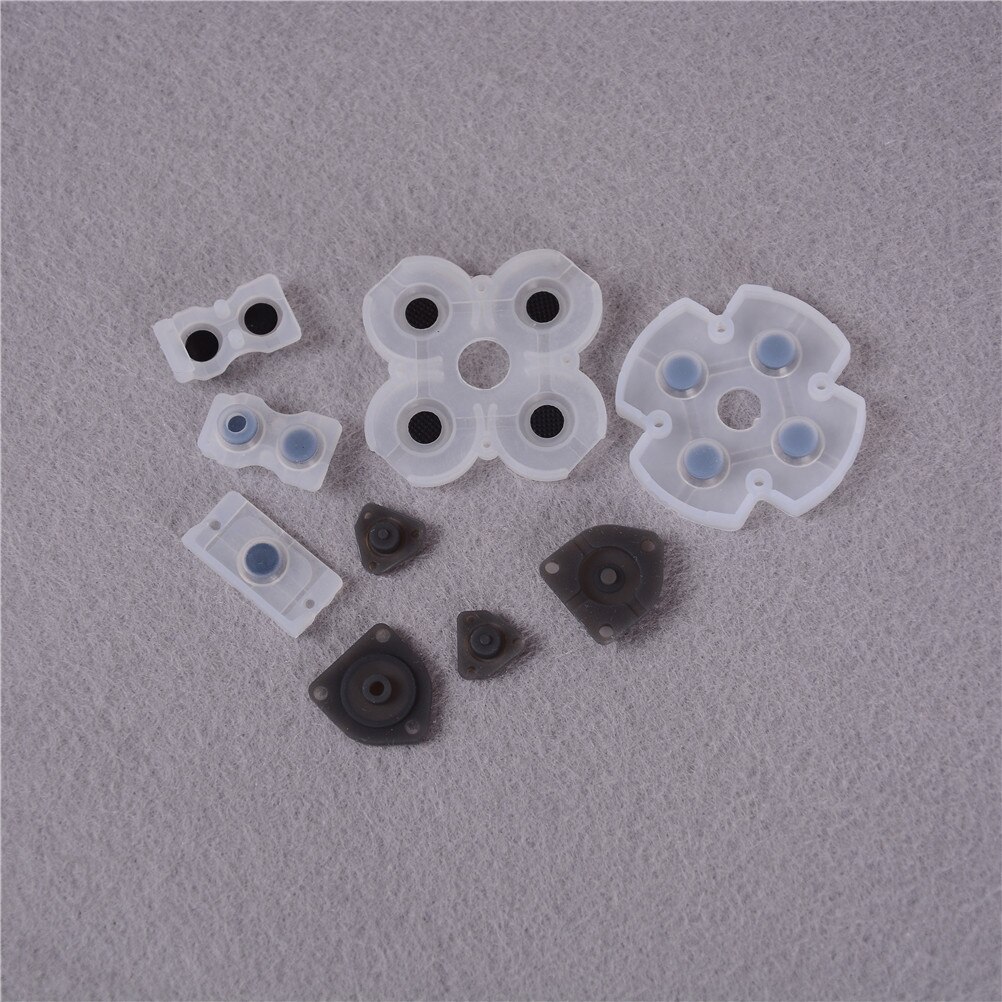 9pcs/set Conductive Pads - For PS4 Controller Repair Parts Silicon Button Pads Silicon Rubber
