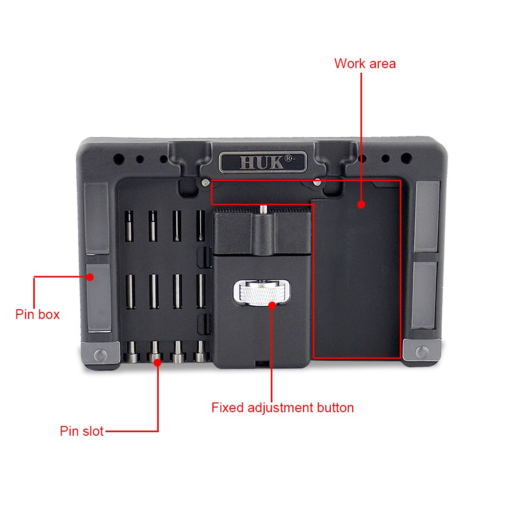 CHKJ HUK Car Key Fixing Tool Vice Of Flip key Pin Remover Split Disassembly Pin Tool Locksmith Tool With Four Pins: Default Title