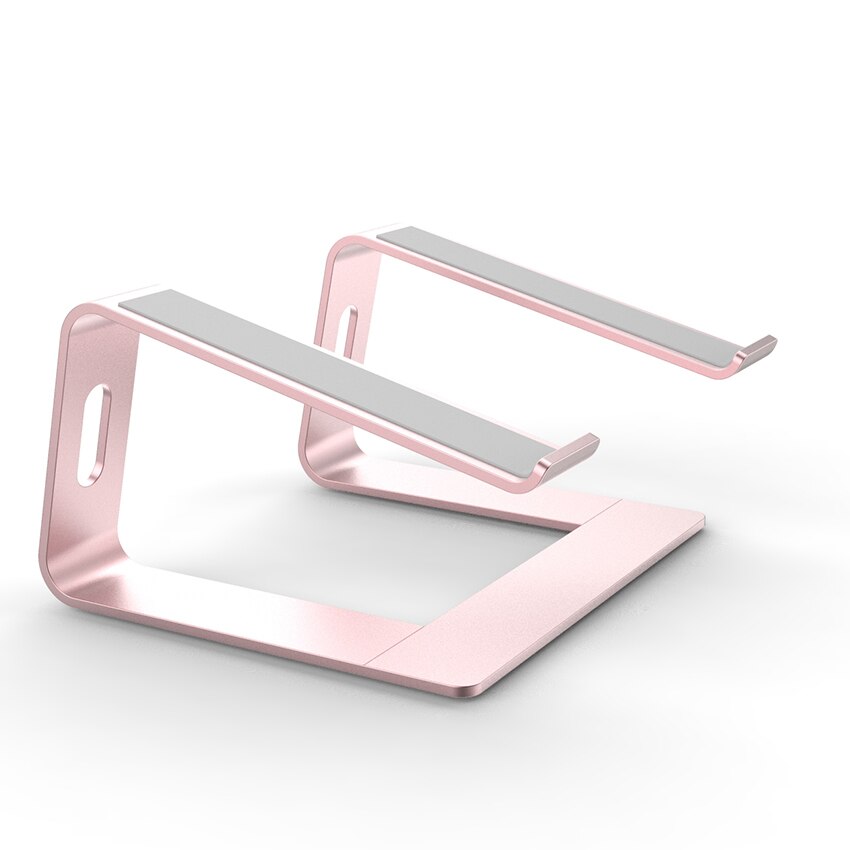 Laptop Stand Aluminium Houder Voor Laptop Notebook Pc Computer Ergonomische Beugel Metalen Standaard Notebook Houder Cooling Monitor Stand: Roze