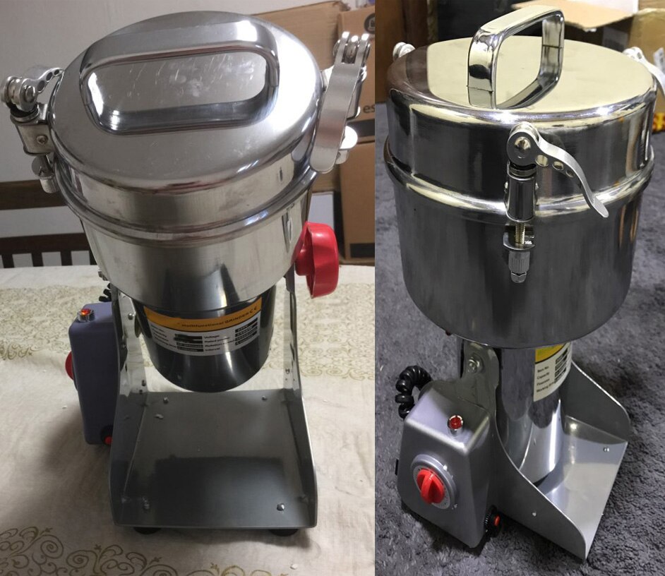 Broyeur, 110V/220V, 800g, pour Grains, épices, herbes, céréales, café, aliments secs, appareil broyeur, farine et poudre, médicaments