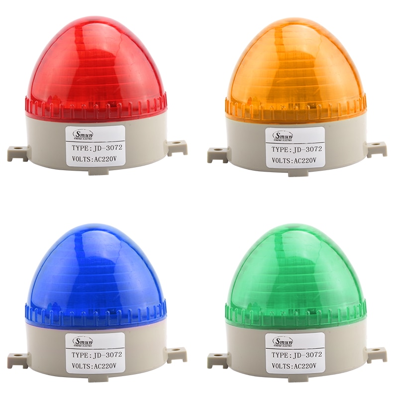 Lampe Stroboscope Verte 220V - Signal D’alarme Rond DEL Pour Atelier Ou Warning