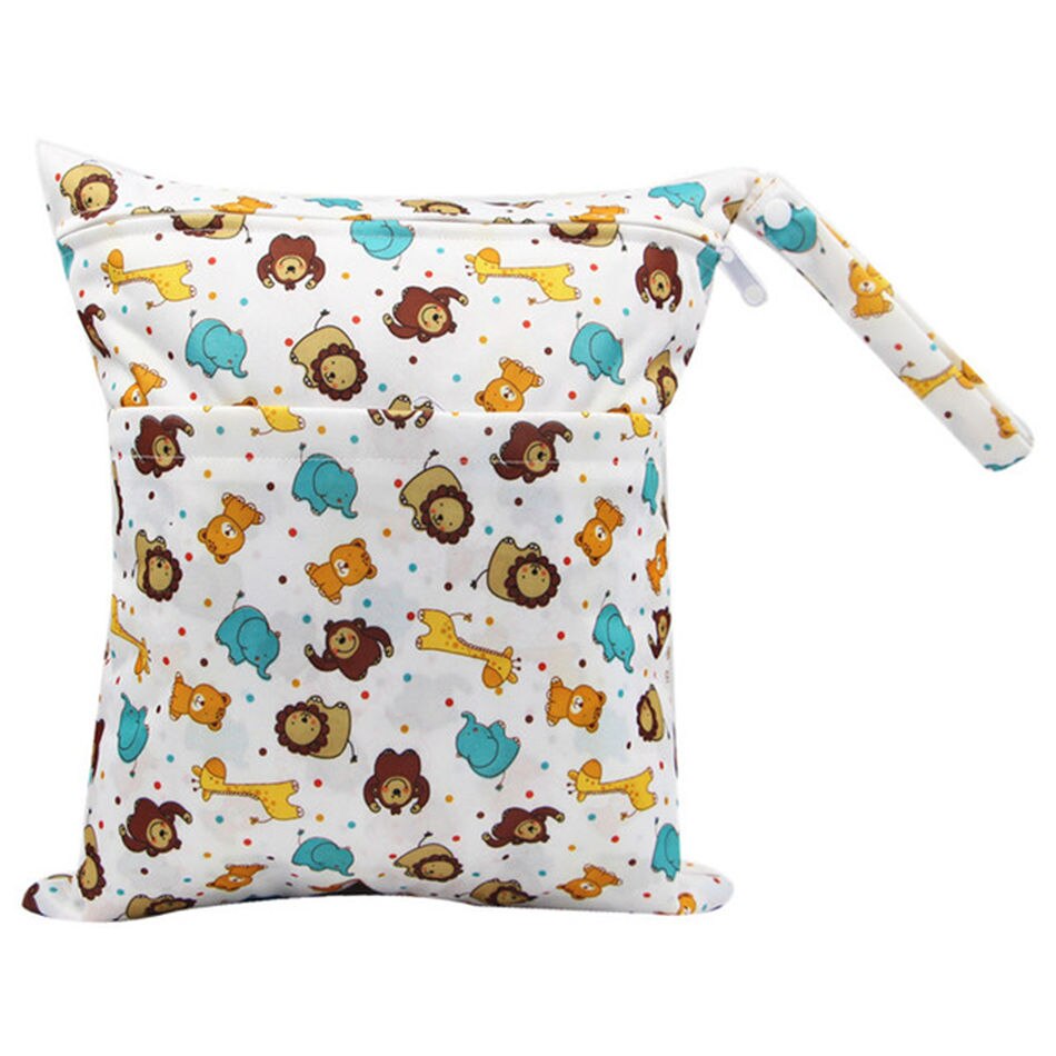 Balleenshiny nass trocken Tasche Mit Zwei Für Baby Windeln Windeln Wasserdicht Wiederverwendbare 36cm x 30cm Baby Windel tasche Veranstalter
