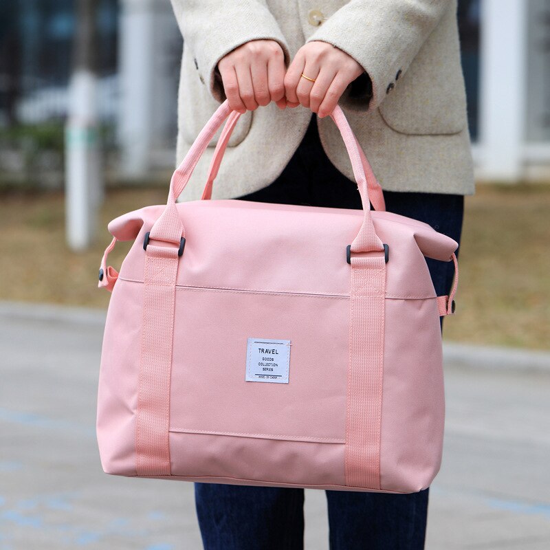Travel Duffel Bag - Large Capacity Shoulder Bag - Foldable Shopping Organizer - 36x33x11cm - Nylon Oxford Cloth