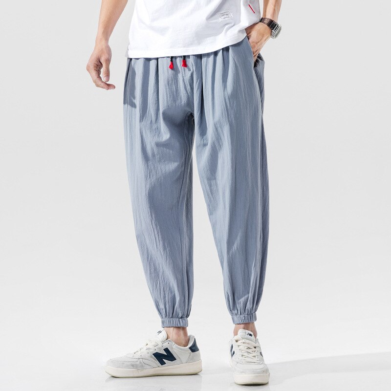 Japońskie Kimono dorywczo spodnie luźne spodnie Harajuku japonia mężczyźni tradycyjne haftowane azjatyckie ubrania w stylu Yukata Harem kostium: color 3 / XL