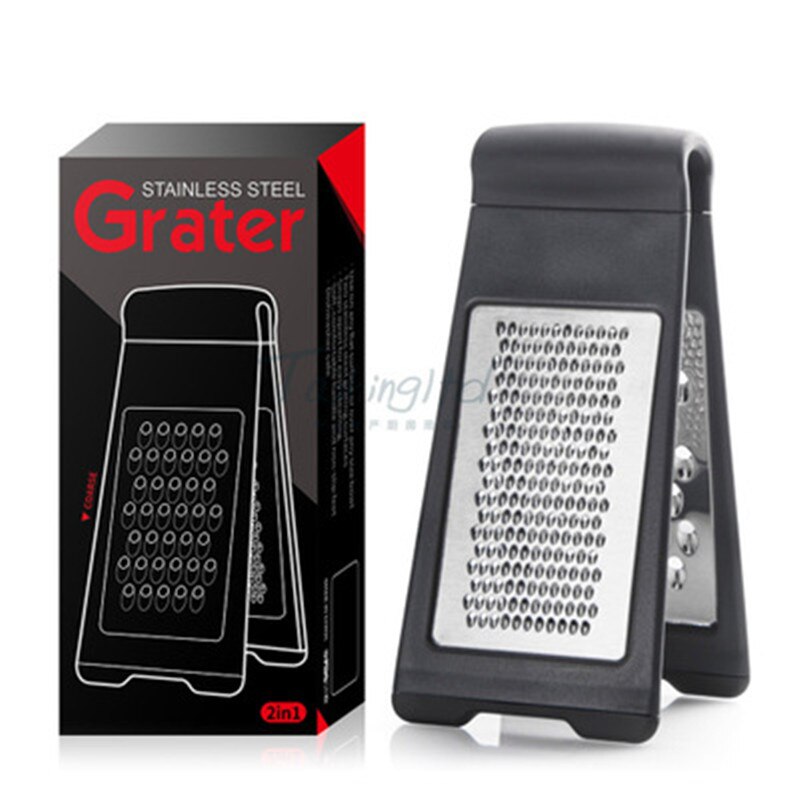 Rallador multifunción de dos pliegues, rallador de acero inoxidable para Limón, queso, vegetales, pelador, rebanador, herramienta de cocina, cortador de frutas y verduras