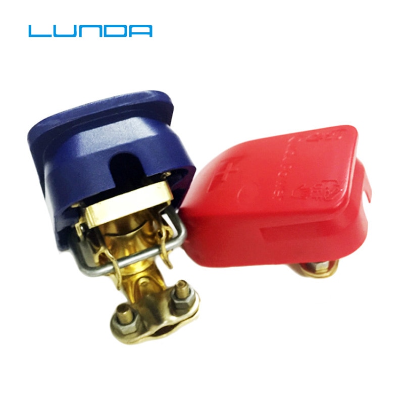 Pair 12V Car Battery Terminals Connector Clamps Quick Release Lift Off Positive Negative for Cars Caravan Boat Motorhome