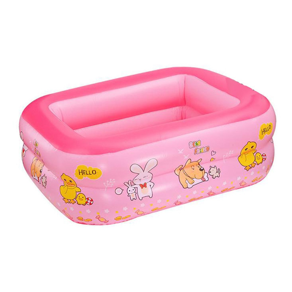 Children's Inflatable Pool Rectangular Inflatable Swimming Pool Thicken Home Baby Swimming Pool Inflatable Swimming Pool*3: Default Title