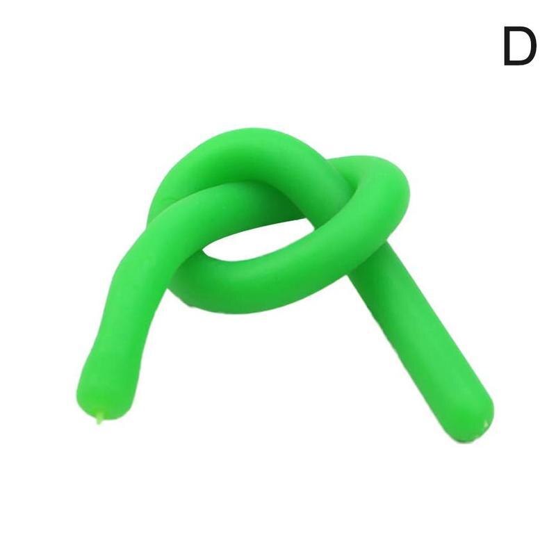 Children Adult TPR Rope Decompression Toy Luminous String Fidget Elastic Toys String Autism Vent Anti Stress Stretch Noodle C1A1: Nomal green