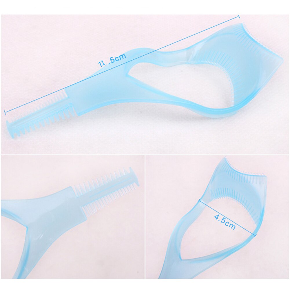 Mascara de maquillage 3 en 1, outils pour cils, bouclier de protection, bigoudi applicateur, carte de guidage de peigne, outil de maquillage, outil cosmétique de beauté