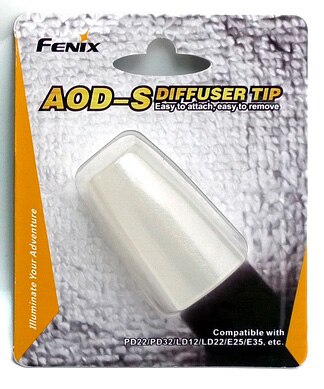 Fenix AOD-S AOD-M Diffuser Tip Compatibel Met PD22, PD32, PD35, LD12, LD22, E25, e35, TK11, TK15, TK22, RC10, RC15: AOD-S