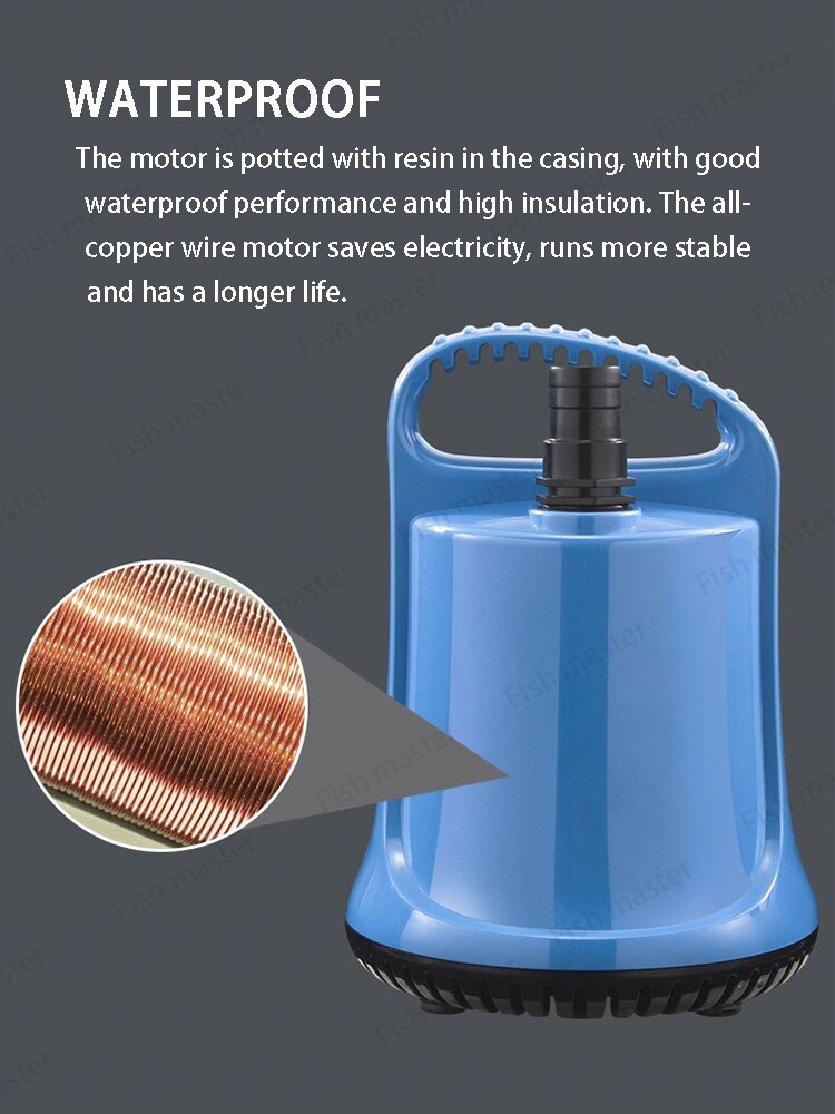 Koi fish pond rockery low water level circulating water pump submersible pump pumping pump farm irrigation water pump