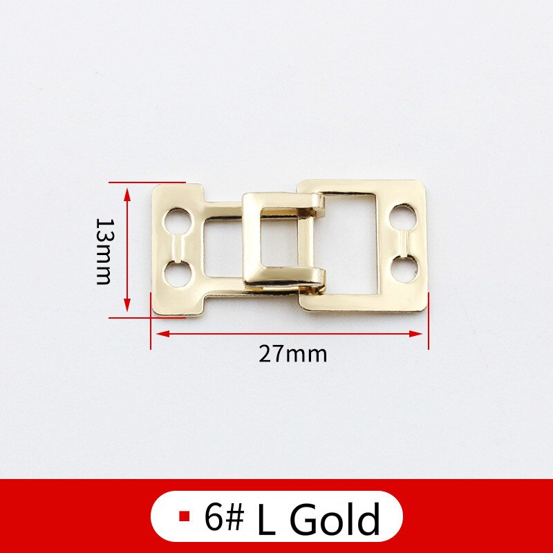 5 Pcs Metal Gecombineerd Gecombineerd Gesp Voor Bontjas Windjack Clip Sluiting Gespen Voor Handtas Vest Clip Gesp Voor Naaien: 6L