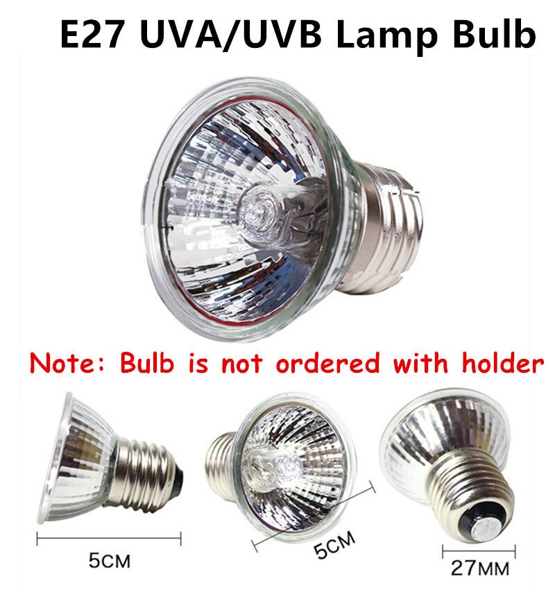 Aquarium Reptile Basking Lamp Holder for Turtle Lizard Habitat Ceramic UVB/UVA Heat Bulb Lamp Clip Holder E27 Base
