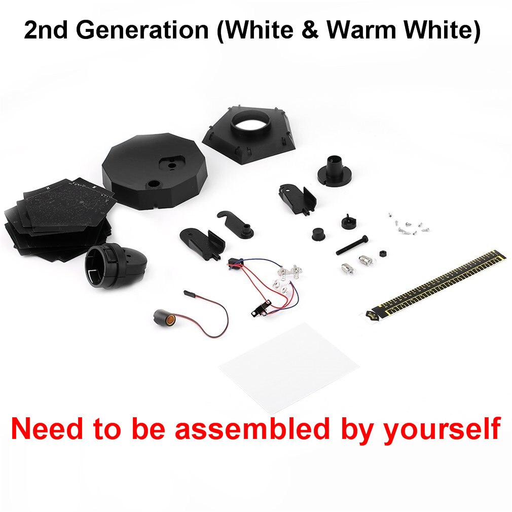 ICOCO Celestial Star Astro Sky Cosmos Night Light Projector Lamp Starry Bedroom Romantic Decor 2nd/5nd Generation: White Warm light