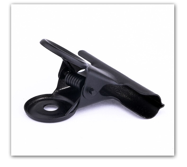1p Black Metal Clip Stationery Office Supplies Household Paper Clip Fixing Small Book Clip Sketching Board Sketching Clip