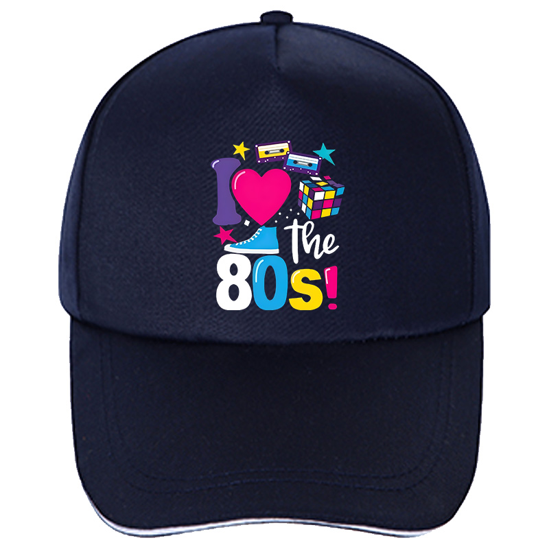 Casquette de Baseball rétro 80 Cartoon S pour femmes, 80 nostalgiques, années 1980, chapeaux courts Vintage pour femmes, réglage, chapeau de soleil d'extérieur décontracté: green