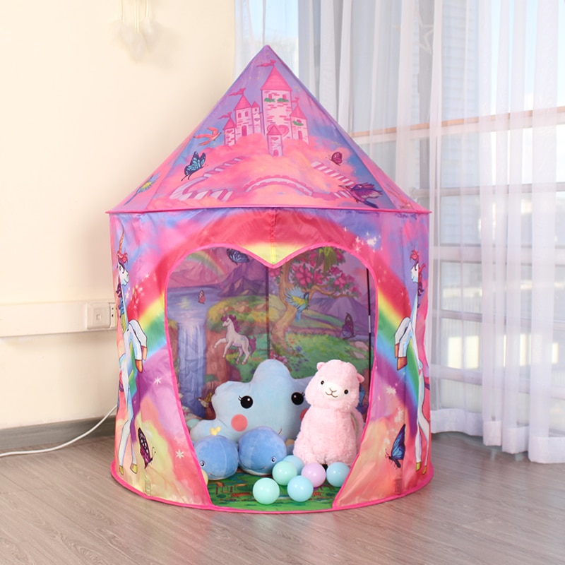 I bambini Giocano Tenda Ragazzo Ragazze Indoor Castello Portatile Pieghevole per Esterni Del Bambino Piscina di Palline Casa Teepee Tenda Per I Bambini Per Bambini tenda dei giocattoli