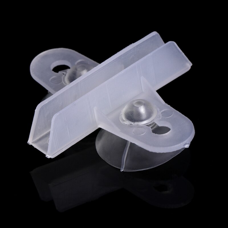 5pcs Aquarium Fish Tank Divider Suction Cup Divider Plastic Sheet Holder Set