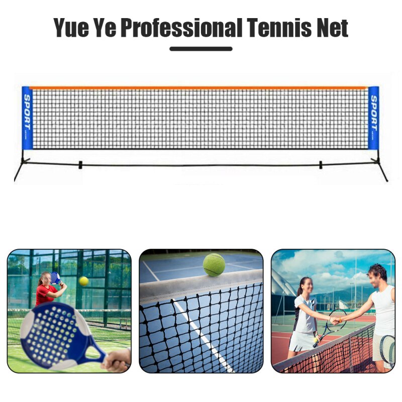 Portable Tennis Net Foldable Tennis Training Net Badminton Net Outdoor Tennis Volleyball Mesh Exercise Trainer Tool