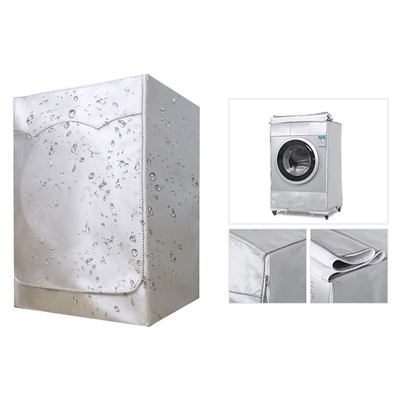 Zilver Wasmachine Deksel Waterdicht Wasmachine Cover Voor Voorlader Wasmachine/Droger Stofdicht Wasmachine Cover