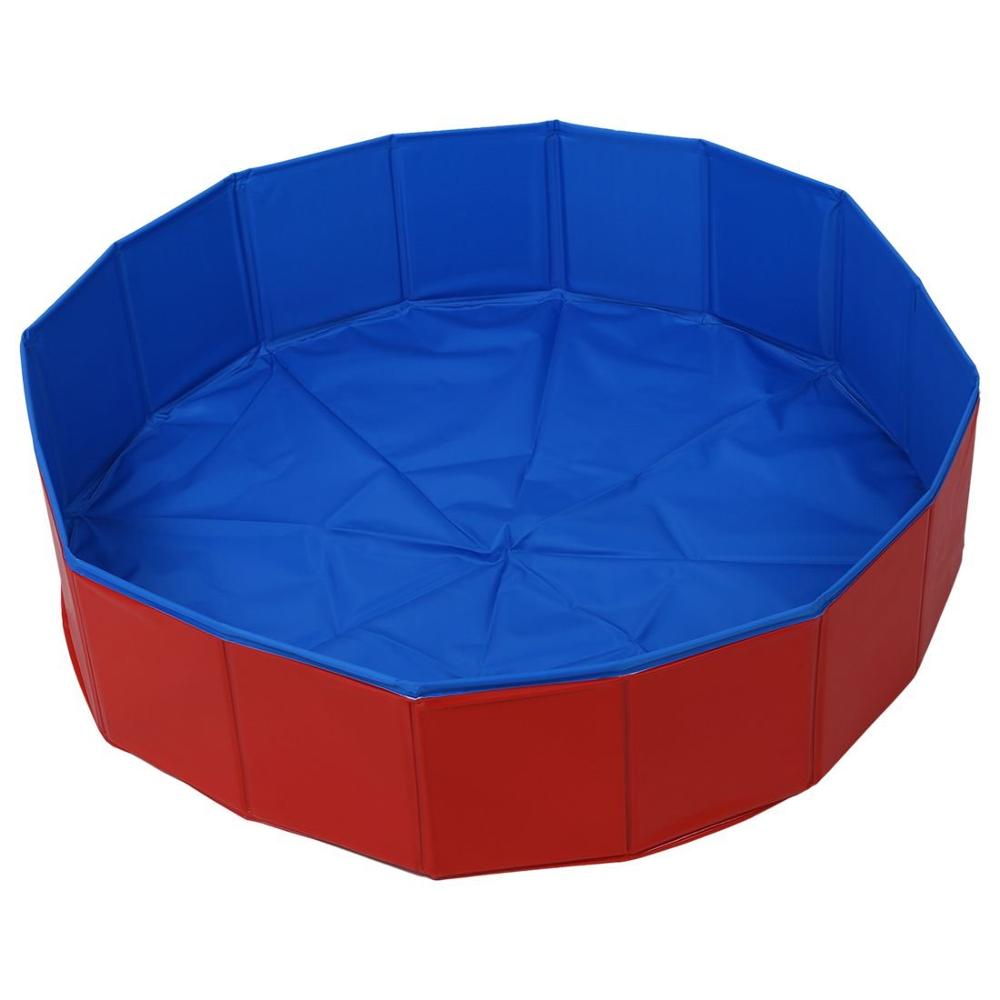 Foldable Dog Pool - Folding Dog/Cat Bath Tub - Collapsible Pet Spa Whelping Box