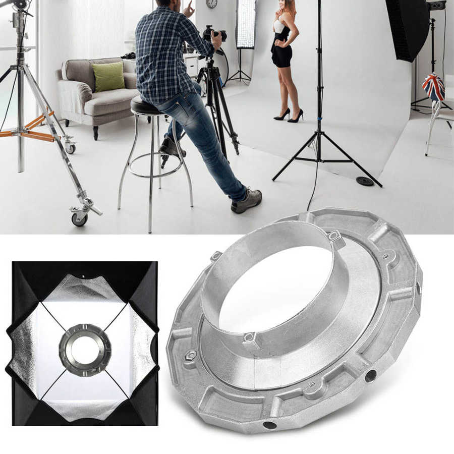 Blitz schuh Für Bowens Berg Softbox Metall Futter Adapter für Taschenlampe Fotografie Zubehör kamera DSLR Blitz
