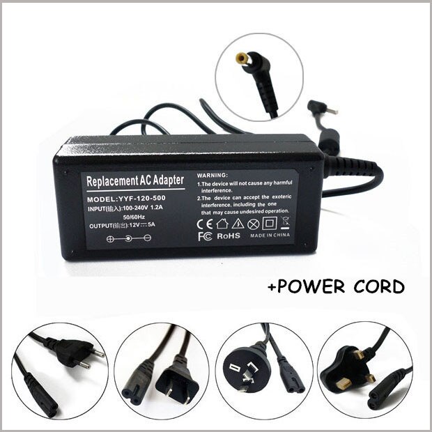 12 V 5A AC Adapter Netsnoer Voor Lcd TV + Kabel LSE9901B1250