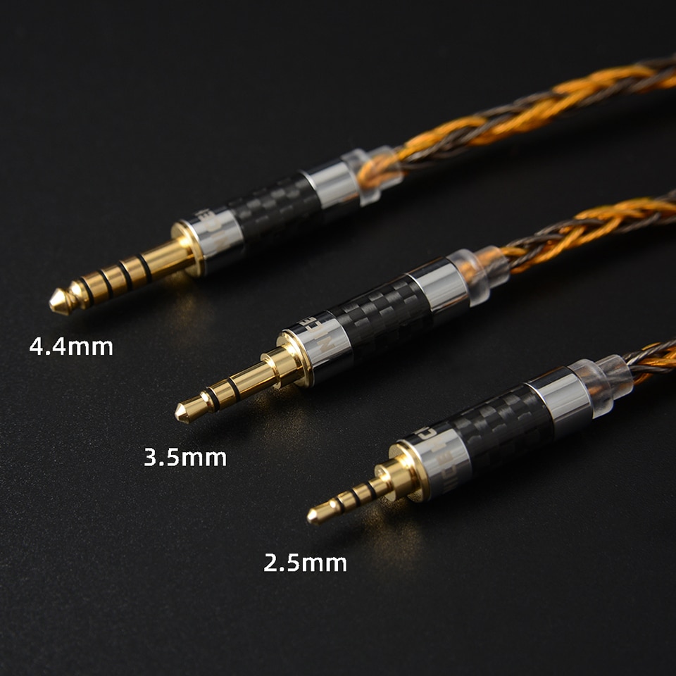 Nicehck  c8-1 8 core verzilverde 2.5/3.5/4.4mm gebalanceerde kabel  to 0.75 0.78 2 pin/mmcx connector hifi upgrade kabel voor  db3 tfz