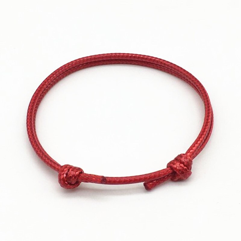 Hot 2 pz/set semplice cavigliere fatte a mano corda regolabile fortunato braccialetto alla caviglia gioielli piede per donna uomo coppia cavigliere catena