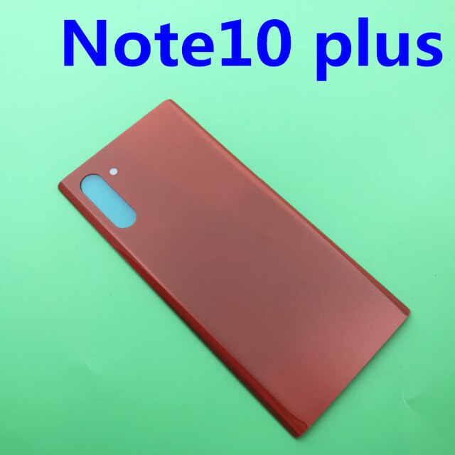 Samsung galaxy note 10 plus 10+  :lle takakansi lasi takaluukun kotelon kansi vaihtopuhelinkotelo samsung note 10: lle: N10 plus punainen