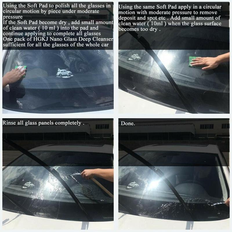 Bil ridsefjerner flydende svamp vinduesglas dybderenser rengøringssvamp fjern oliefilm polsk nano keramisk belægning