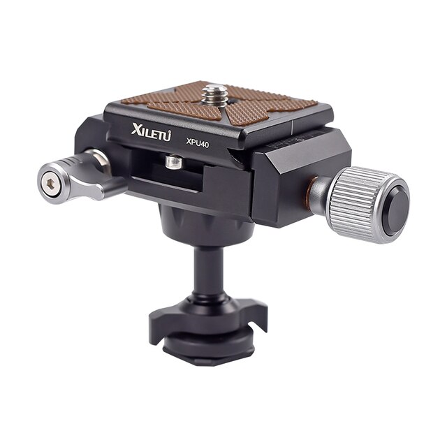 XILETU BS-2 Metal Cold Shoe Clip Ball Head Lightweight Mini Tripod 360 Degree Panoramic Heads Stand for DSLR Micro-Single Camera: BS2
