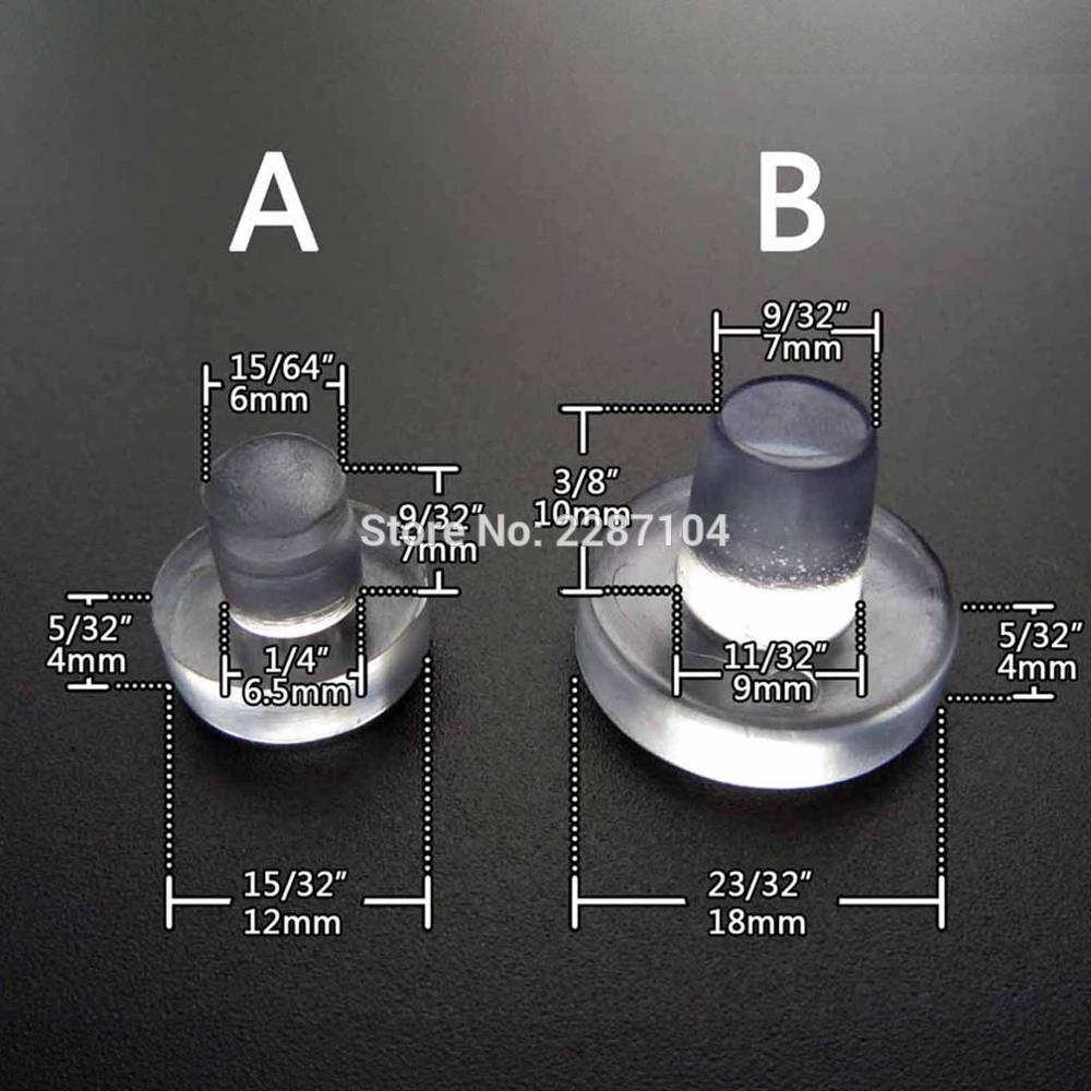 24pcs Clear Soft Embedded Built-in Furniture Chair Table Feet Leg Bottom Anti-skid glides shock Floor Protector Non-noise Pad