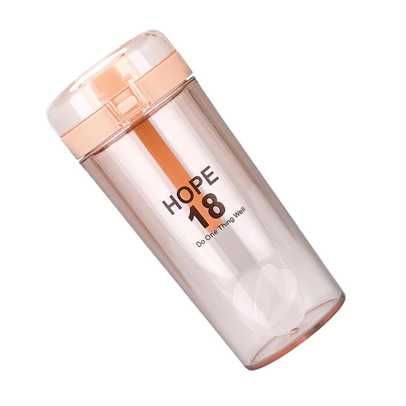 1pc shaker flessen draagbare duurzame nieuwe chique waterfles waterbeker