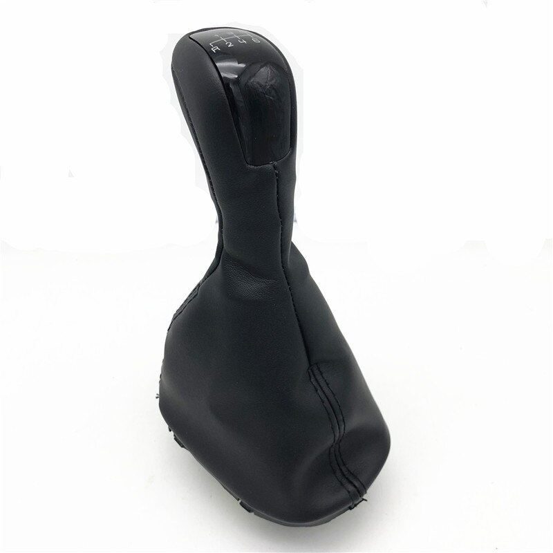 Mt 5 gear 6 gear bil skift gear knop med pu læder bagagerum cover case til mercedes benz c klasse  w203 c203 avantgarde elegance
