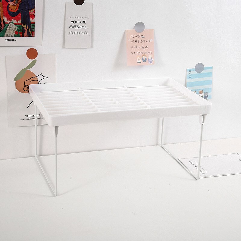 Multifunctionele Mini Opvouwbare Huishoudelijke Staande Opbergrek Voor Huis Keuken Opslag Rack SP99: middle