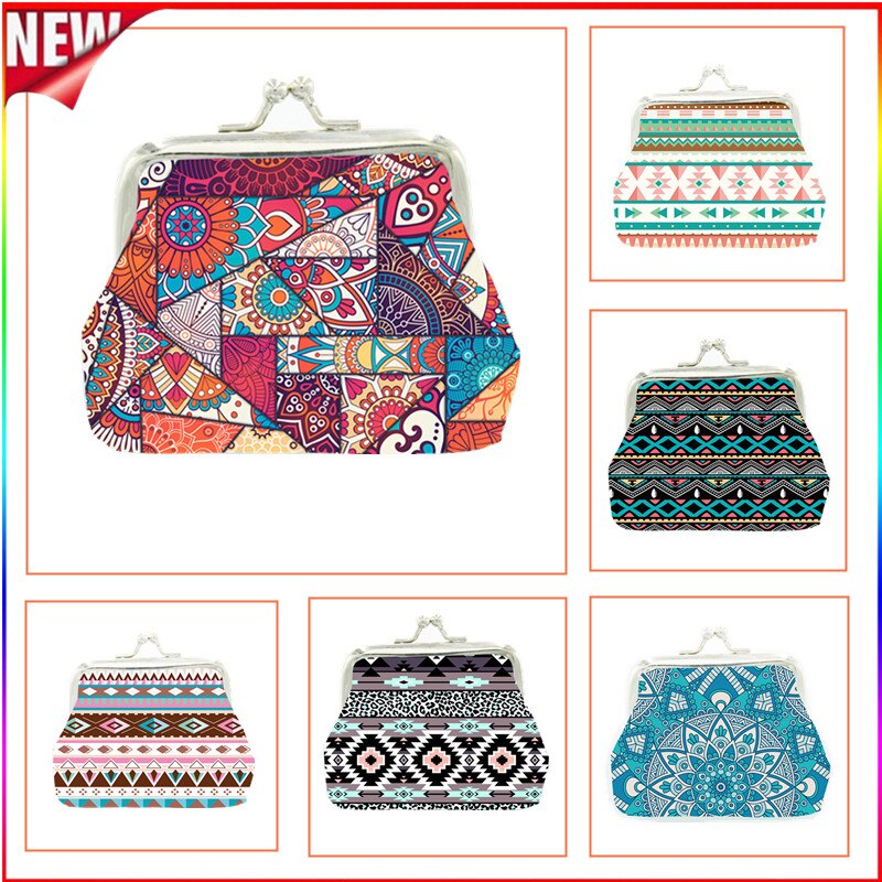 6 Stijlen Bohemen Vrouwen Portemonnee Vintage Nationale Wind Portemonnee Met Hasp Dame Clutch Bag Kleine Verandering Pouch