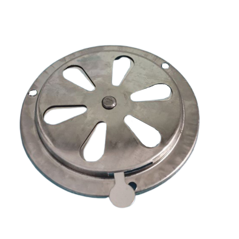 125Mm Bbq Grill Roker Uitlaat Afvoerkachel Luchtopening Demper Rvs Ontluchter Gat Bbq Accessoires Vervangende Onderdelen