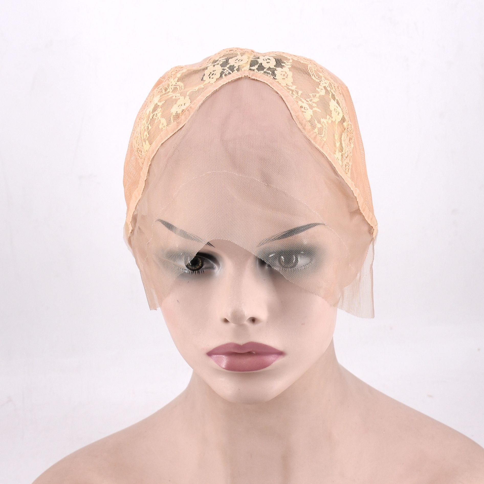 Adjustable Front Lace Mesh Cap For Wigs Semi-Mechanical Semi-Manual Front Lace Wig Mesh Cap