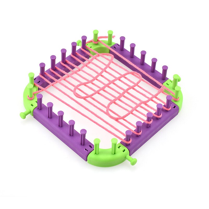 Knitting Loom DIY Spliced Loom Braided Frame Child Educational Long Ring Set with Hook Needles Knitting Woven Scarves Hats Socks