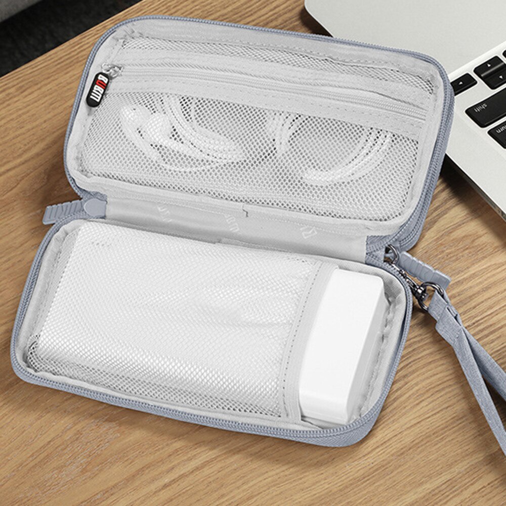 Travel Power Bank Protective Case,External Hard drive Battery PowerBank Storage Bag USB Cable Headphone Bag