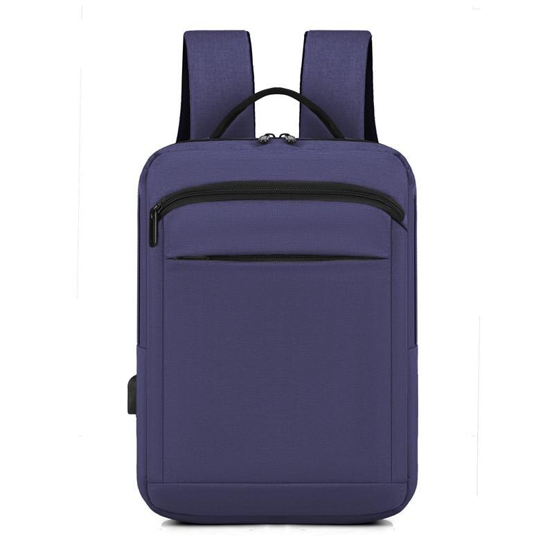 Mochila sencilla para ordenador portátil de 15,6 pulgadas para hombre, morral de negocios de ocio, mochilas escolares para chicos,: Blue